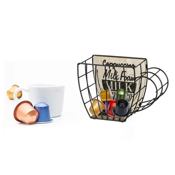 Suport pentru capsule cafea,design cana cu maner,19x8x12 cm