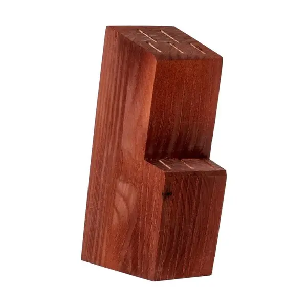 Suport pentru Cutite din Lemn, Capacitate 8 Cutite, 12.5 x 7 x 22 cm
