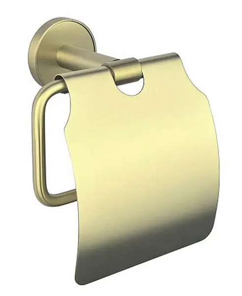Suport pentru hârtie igienică Inter Ceramic - Lusso, cu capac, Gold