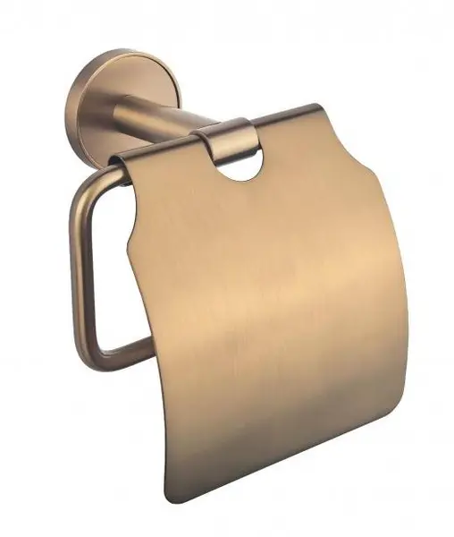 Suport pentru hârtie igienică Inter Ceramic - Lusso, cu capac, Rose Gold