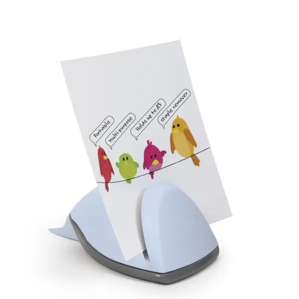 Suport pentru hartie plastic cu decapsator Rapesco bleu fondant