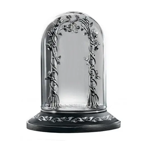 Suport pentru lantisoare DEPOX editie limitata, Rivendell Gate, lemn, cupola stica, 14 cm, negru