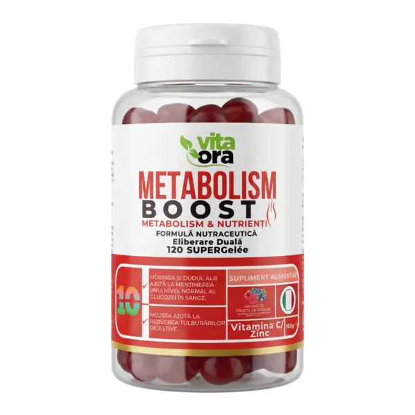 Suport pentru metabolism si energie Metabolism Boost, 120 jeleuri, Vita Ora