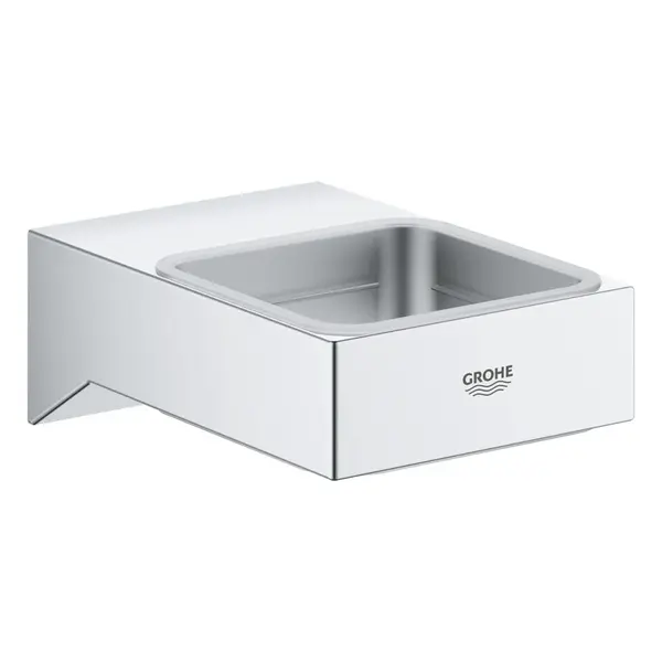 Suport pentru pahar sau dozator sapun Grohe Selection Cube, crom