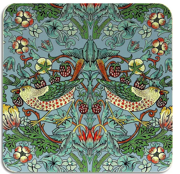 Suport pentru pahare - Strawberry Thief - Teal | Lesser & Pavey