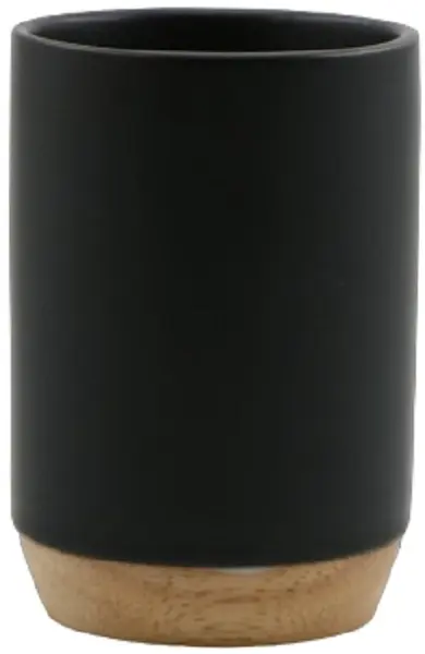 Suport pentru periuță de dinți Inter Ceramic - Sydney, 7 x 10 cm, negru