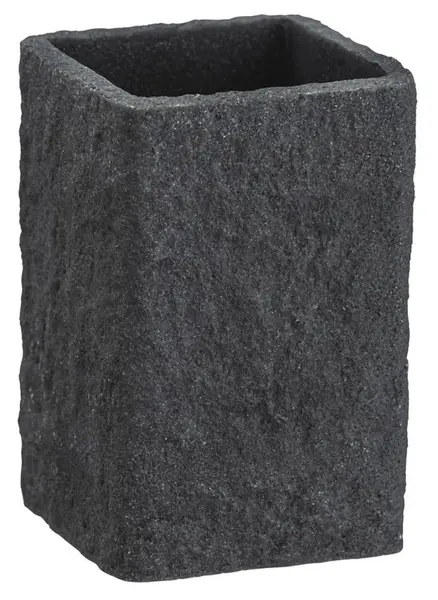 Suport pentru periuță de dinți Wenko - Villata, 7,5 x 11 x 7,5 cm, gri