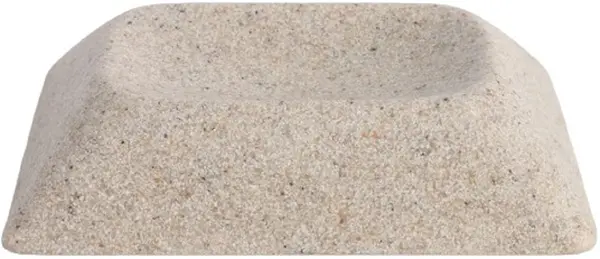 Suport pentru săpun Inter Ceramic - Isla, 12.8 x 9.4 x 2.4 cm, bej