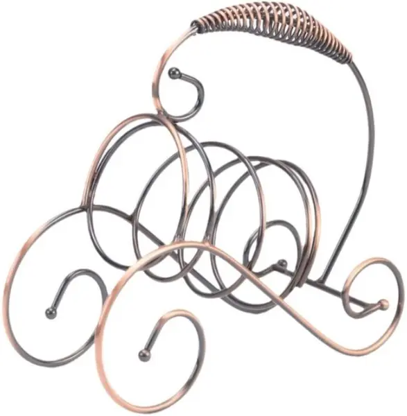 Suport pentru sticle Morello - Rose Gold Spiral, cu mâner