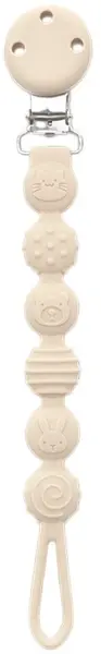 Suport pentru suzetă din silicon Lorelli Premium - Natural, Beige