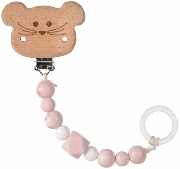 Suport pentru suzeta Lassig - Little Chums, Mouse