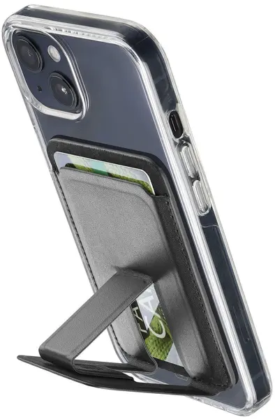 Suport pentru telefon Cellularline - Pocket Stand Mag, negru