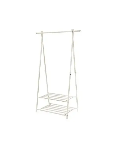 Suport pentru umerase, Songmics, HSR05W, Metal, Alb, 155 x 87 x 41 cm