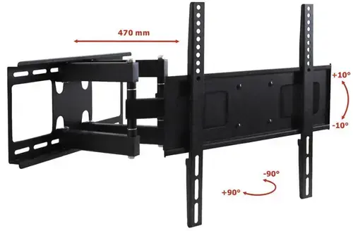 Suport Perete ART RAMT AR-70, 23inch - 55inch, 45 Kg (Negru)