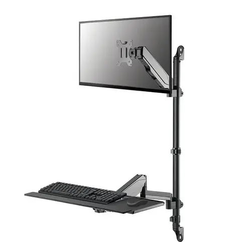 Suport perete Neomounts WL90-325BL1 pentru Monitor, Suport Mouse si Tastatura, 17-32inch, 9 kg (Negru)