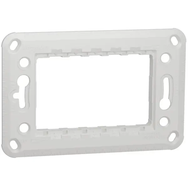 Suport plastic 3 module Schneider Noua Unica NU7103P alb, bej, antracit, aluminiu