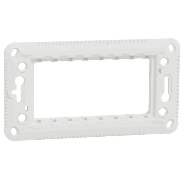 Suport plastic 4 module Schneider Noua Unica NU7104P alb, bej, antracit, aluminiu