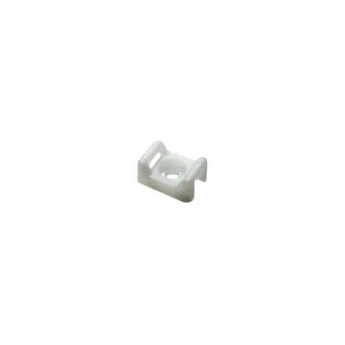 Suport plastic pentru coliere de cablu, alb, 23x16x10 mm, TSY Cable TAC-2-W, punga 100 buc.
