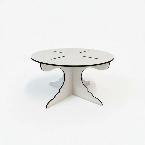Suport prajituri / Candy Bar din MDF (lemn), reutilizabil, demontabil, diametru 30 cm