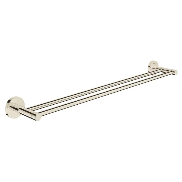 Suport prosop Grohe Essentials 40802BE1, 654 mm, 2 suporti, montare pe perete, fixare ascunsa, lucios, Nickel