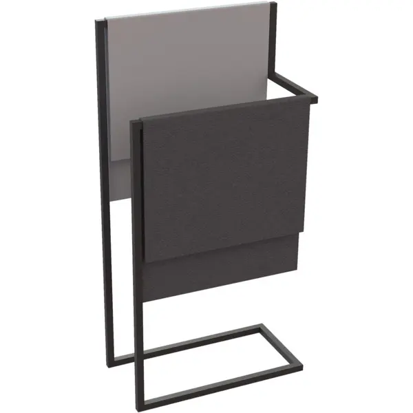 Suport prosop negru freestanding, MOKKO