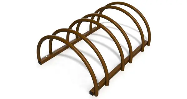 Suport rastel bicicleta cu 3 sloturi -model 0022-3 Maro