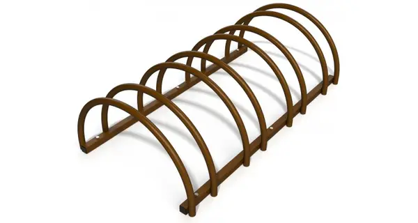 Suport rastel biciclete cu 4 sloturi -model 0022-4 Maro