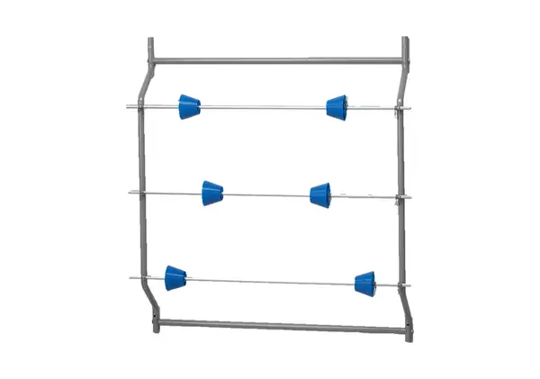 Suport role pentru atelier, 3 sloturi, SERWO, latime maxima rola 650mm