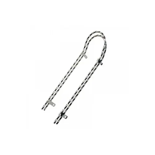 Suport sa Pegas Sissy Bar, profil patrat torsionat, dublu, lungime 18 inch