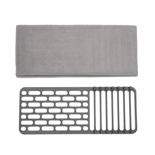 Suport scurgator de vase cu covoras mic Heinner HR-DSHTWL-SML