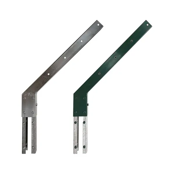 Suport Simplu Prindere Sarmei Ghimpate Serie Grea Stalp 60 x 40 mm Otel Vopsit Zincat