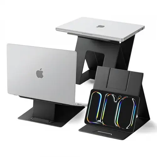 Suport Spigen AMP11119 Slim Fold LD201-S10 pentru Laptop / Tableta, Negru