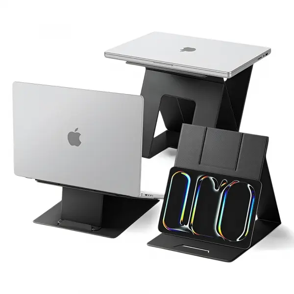 Suport Spigen Slim Fold LD201-S10 pentru Laptop / Tableta, Negru AMP11119