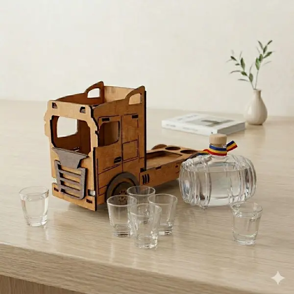 Suport Sticla cu pahare Camion Romania SVR109
