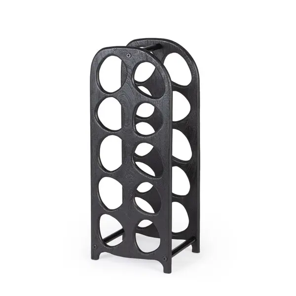 Suport sticle vin YUKON 27 x 67 CM - Negru