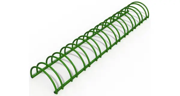 Suport stradal bicicleta cu 10 sloturi -model 0022-10 Verde padure