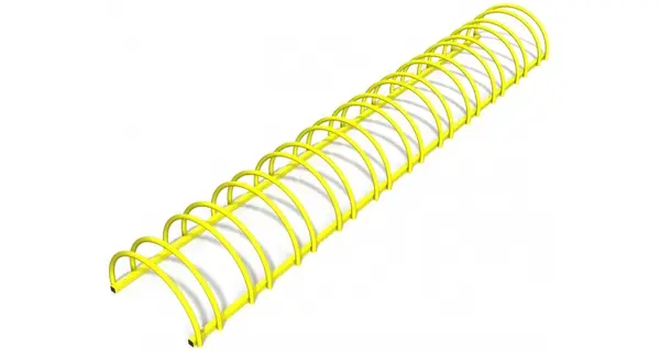 Suport stradal bicicleta cu 11 sloturi -model 0022-11 Galben