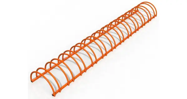 Suport stradal bicicleta cu 12 sloturi -model 0022-12 Portocaliu