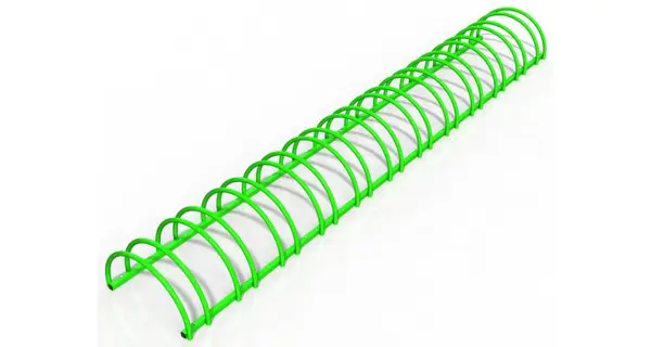 Suport stradal bicicleta cu 12 sloturi -model 0022-12 Verde crud