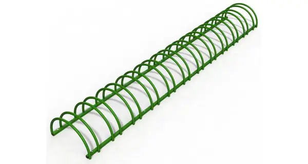 Suport stradal bicicleta cu 12 sloturi -model 0022-12 Verde padure