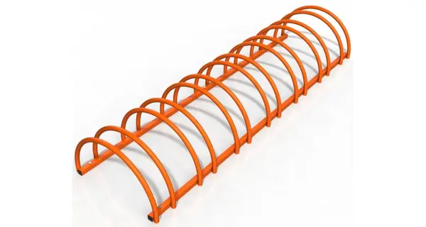 Suport stradal bicicleta cu 7 sloturi -model 0022-7 Portocaliu