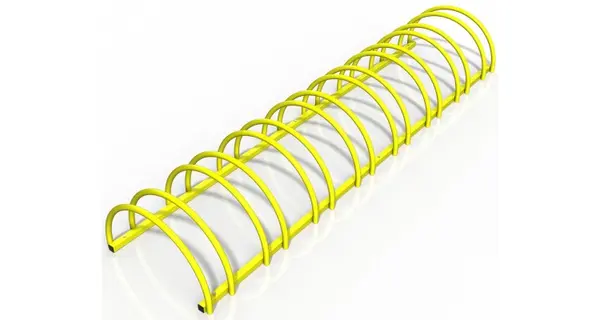 Suport stradal bicicleta cu 8 sloturi -model 0022-8 Galben