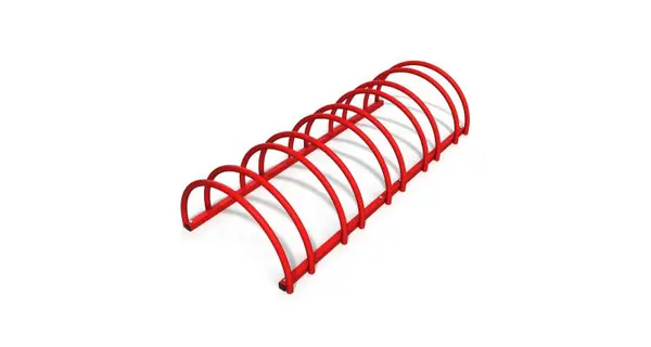 Suport stradal bicicleta cu 9 sloturi -model 0022-9 Rosu