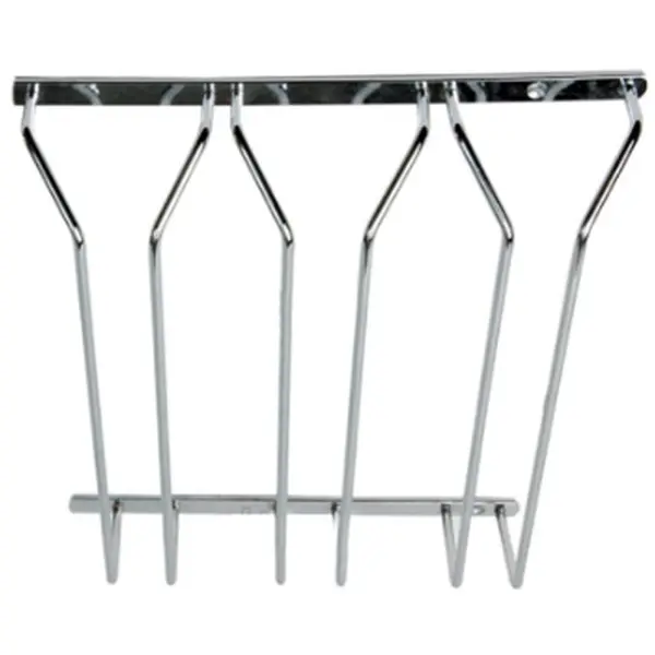 Suport Suspendat pentru Pahare, 3 Randuri, 340x315x70 mm, Finisaj Crom Lucios