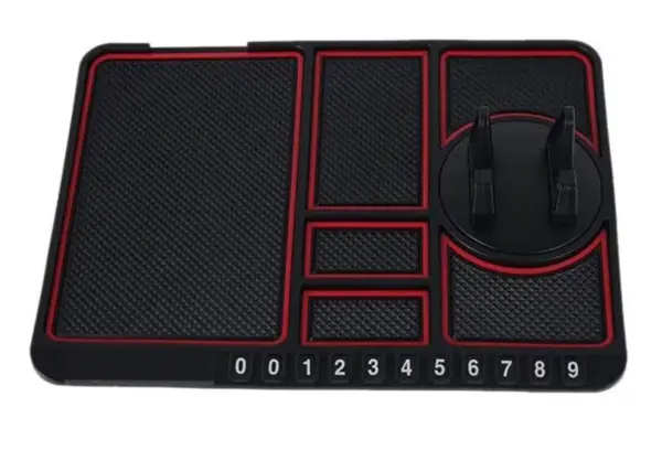 Suport telefon auto tip covoras antiderapant pad masina afisare numar telefon fixare pe bord