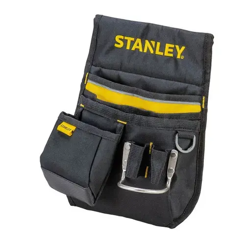 Suport textil pentru curea Stanley 1-96-181, 4 buzunare pentru scule + bucla din metal pentru ciocan
