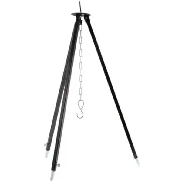 Suport Trepied pentru Ceaun, Inaltime Reglabila, 70/120 cm, Negru, Perfect Home