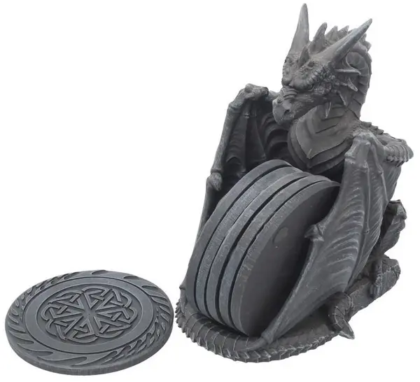 Suporturi de pahare Nemesis Now Adult: Dragons - Dragons Lair, 16 cm