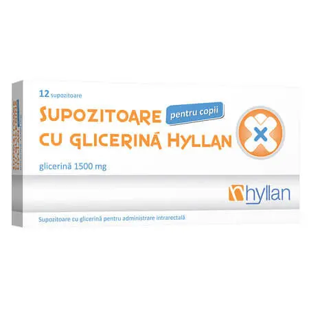 Supozitoare cu glicerina pentru copii 12 bucati