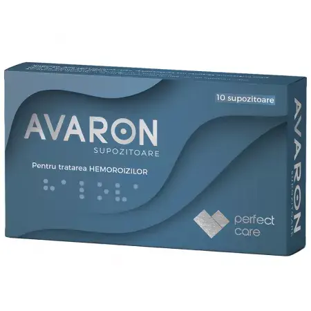 Supozitoare hemoroizi Avaron, Perfect Care Distribution | 10 supozitoare